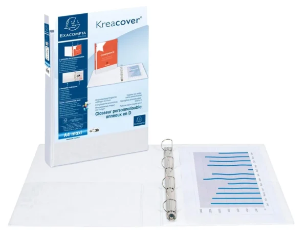 Innstikkperm EXACOMPTA A4+4D 60/90mm hvi