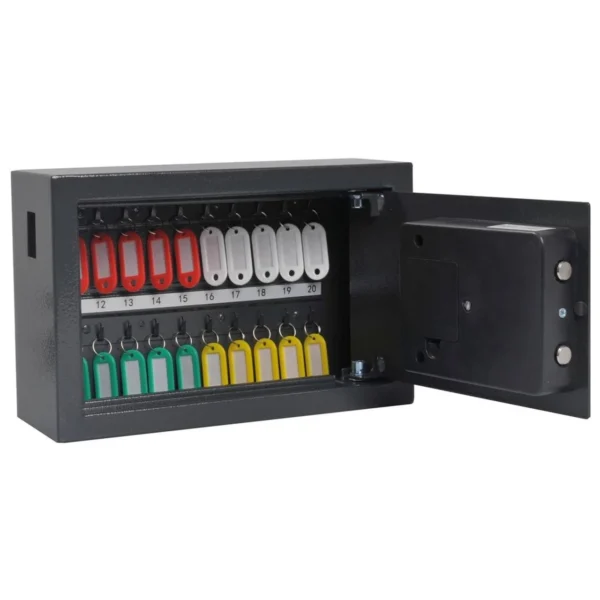 Nøkkelskap PAVO kodelås 20 nøkler sort