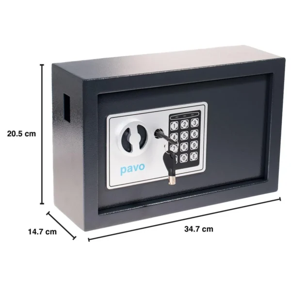 Nøkkelskap PAVO kodelås 20 nøkler sort