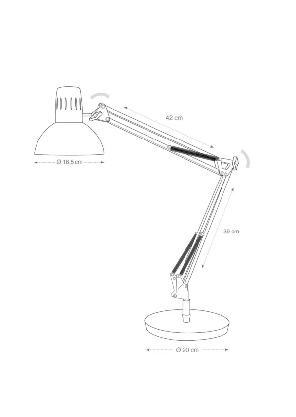 Lampe ALBA Architect hvit