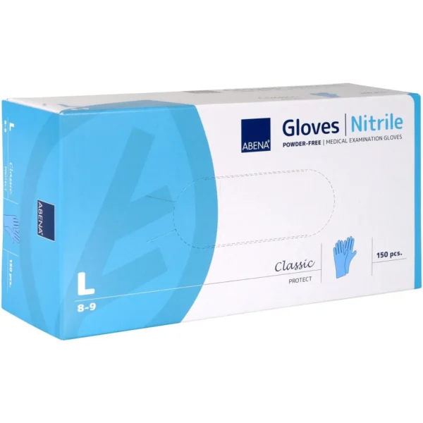 Hanske ABENA C.P nitril u/p L blå(150)