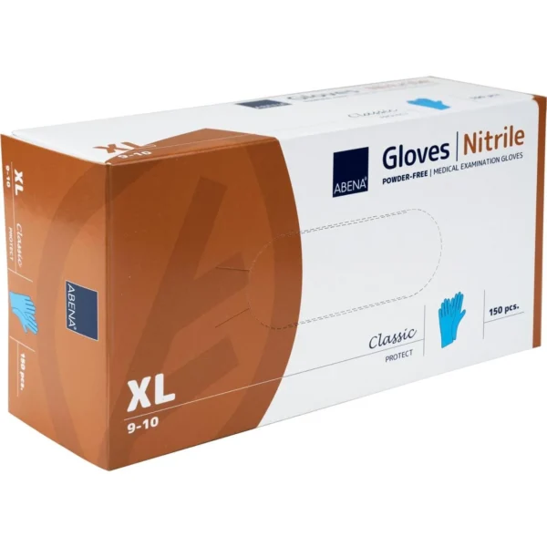 Hanske ABENA C.P nitril u/p XL blå(150)