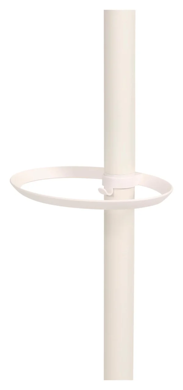 Stumtjener ALBA 5 kroker 187cm hvit/tre