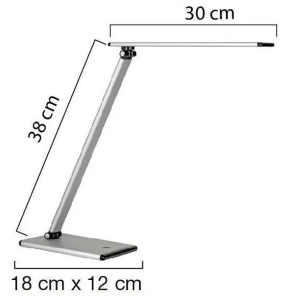 Lampe UNILUX LED Terra metalgrå