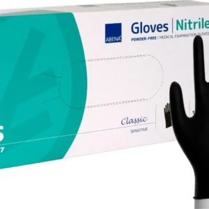 Hanske Abena C.S nitril u/p S sort (100)