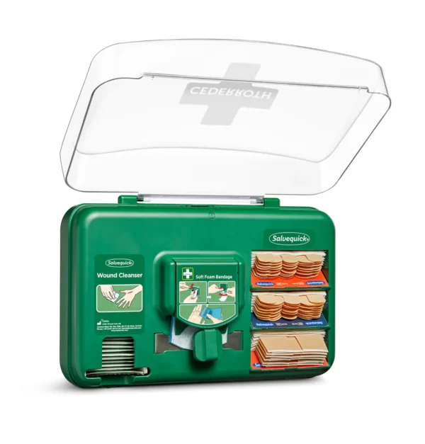 Dispenser CEDERROTH m/innhold sårskader