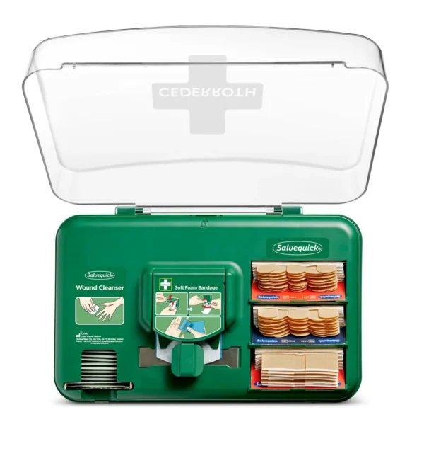 Dispenser CEDERROTH m/innhold sårskader