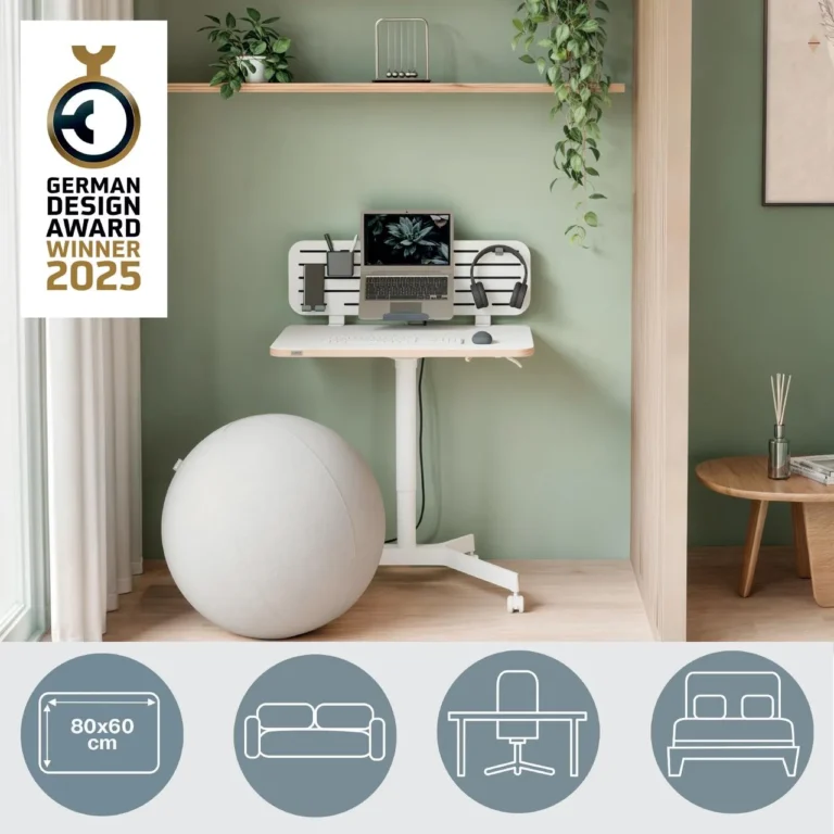 Skrivebord LEITZ hev/senk hvit - Bilde 5