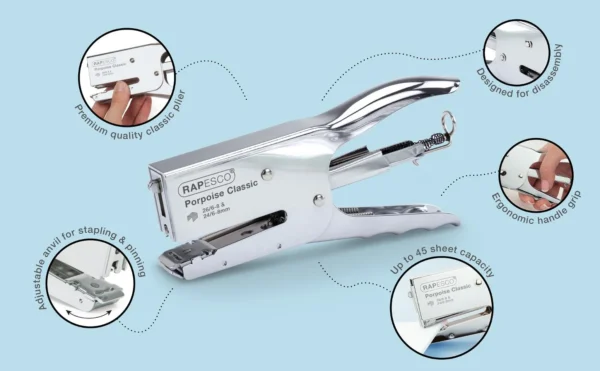 Stiftetang RAPESCO Classic 50 ark metall