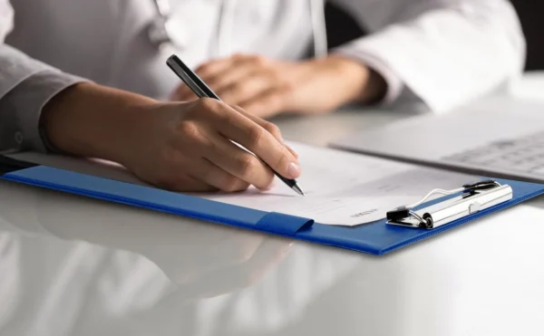 Ordrebrett RAPESCO enkelt A4 blå