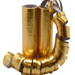 Dekor JOKER serpentiner 4m gull (2)