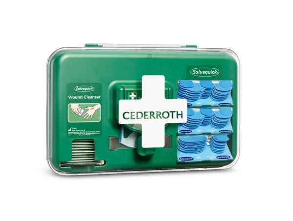 Dispenser CEDERROTH m/inn. sårskader blå