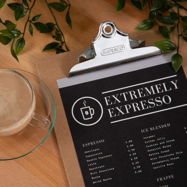 Ordrebrett RAPESCO hardboard A5 brun