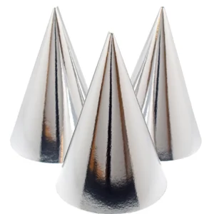 Partyhatt JOKER papp sølv (6)