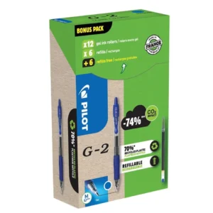 Geleroller PILOT G-2 0,7mm blå (12+12)