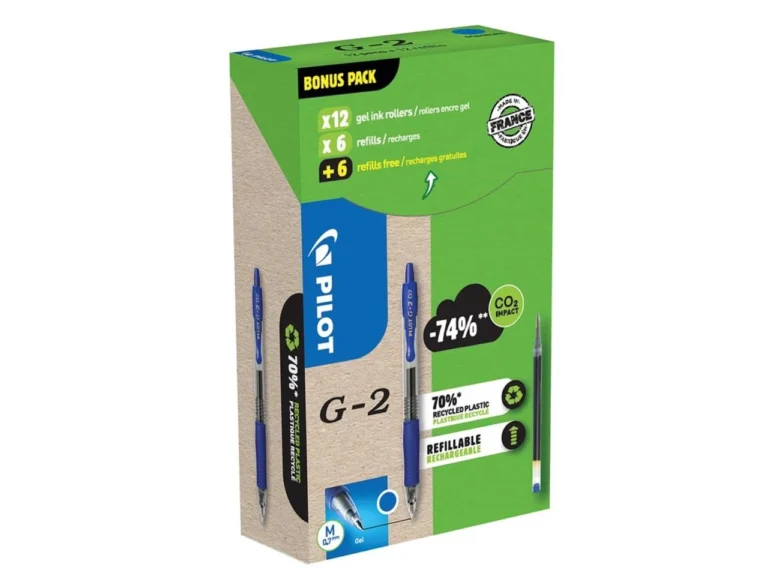 Geleroller PILOT G-2 0,7mm blå (12+12)