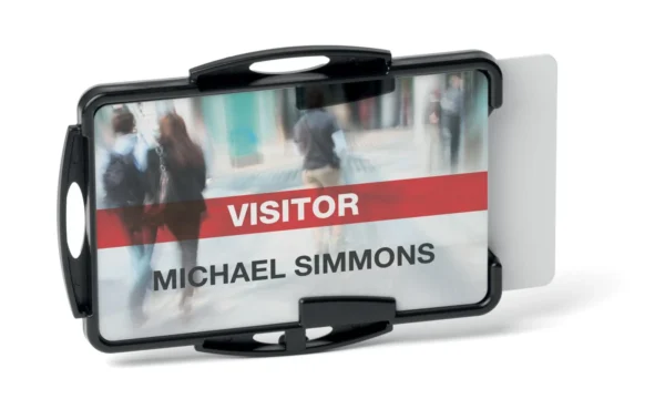 Kortholder DURABLE eco dobbel sort (10)