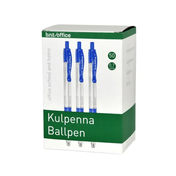 Kulepenn B.N.T 0,7mm blå (50)