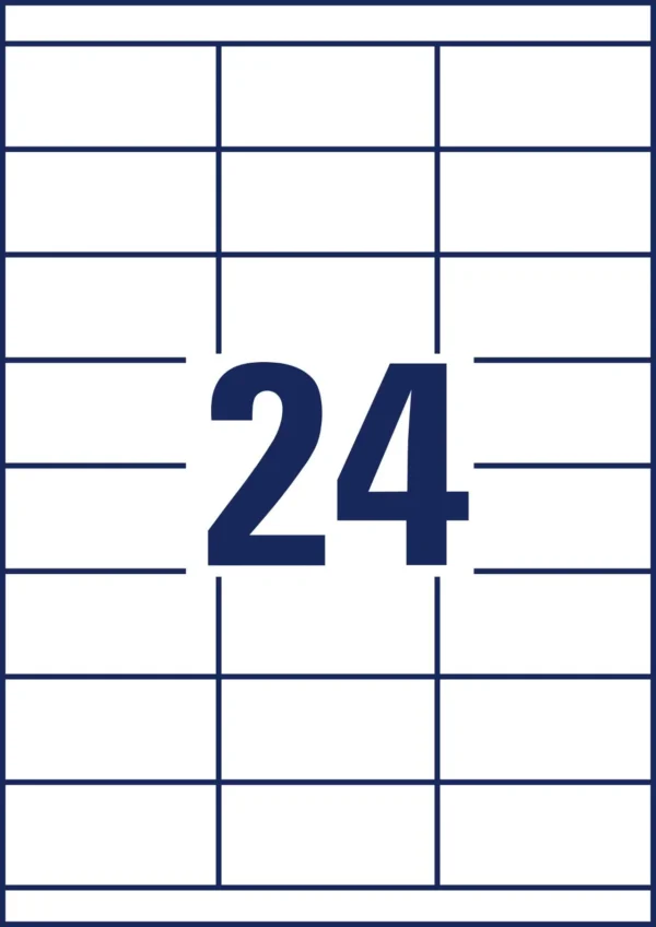 Etikett AVERY Ultragrip 70x33,8mm (2400)