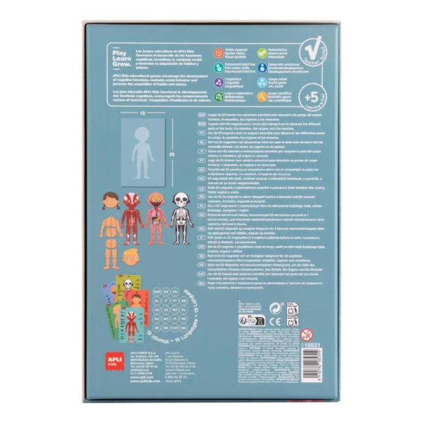 Spill APLI Menneskekroppen magnet