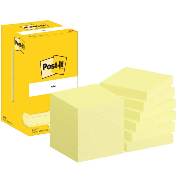 Notatblokk POST-IT 76x76 CY (12)