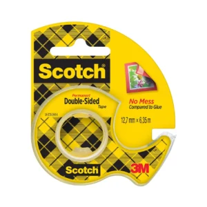 Tape SCOTCH dobbeltsid. 12mmx6m m/disp