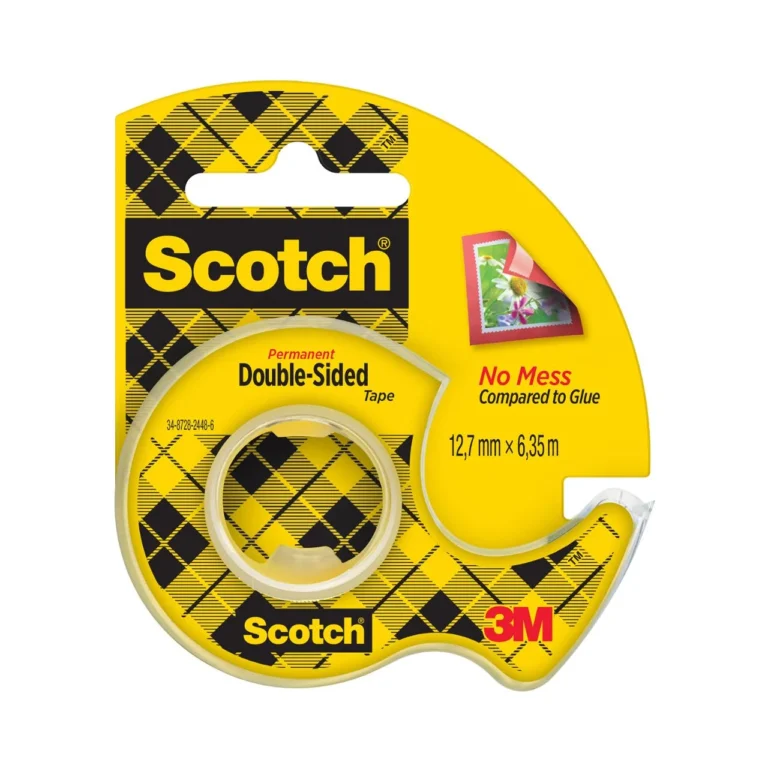 Tape SCOTCH dobbeltsid. 12mmx6m m/disp