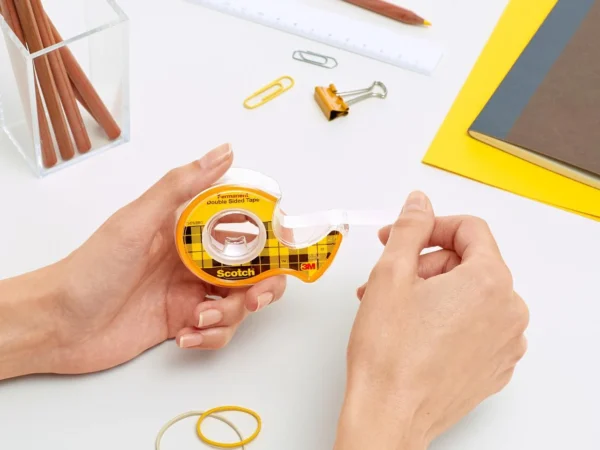 Tape SCOTCH dobbeltsid. 12mmx6m m/disp