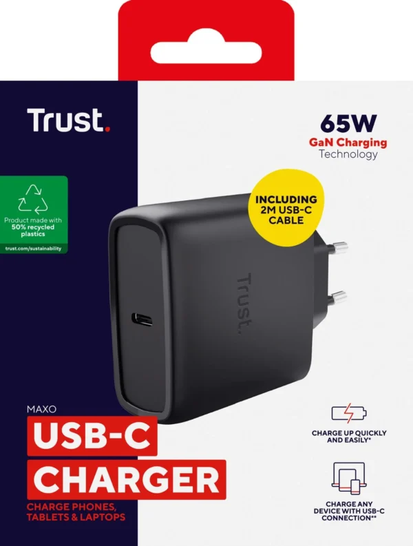 Lader TRUST Maxo USB-C 65w