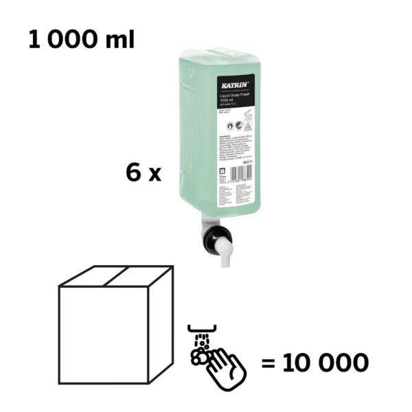 Håndsåpe KATRIN Green flytende 1L