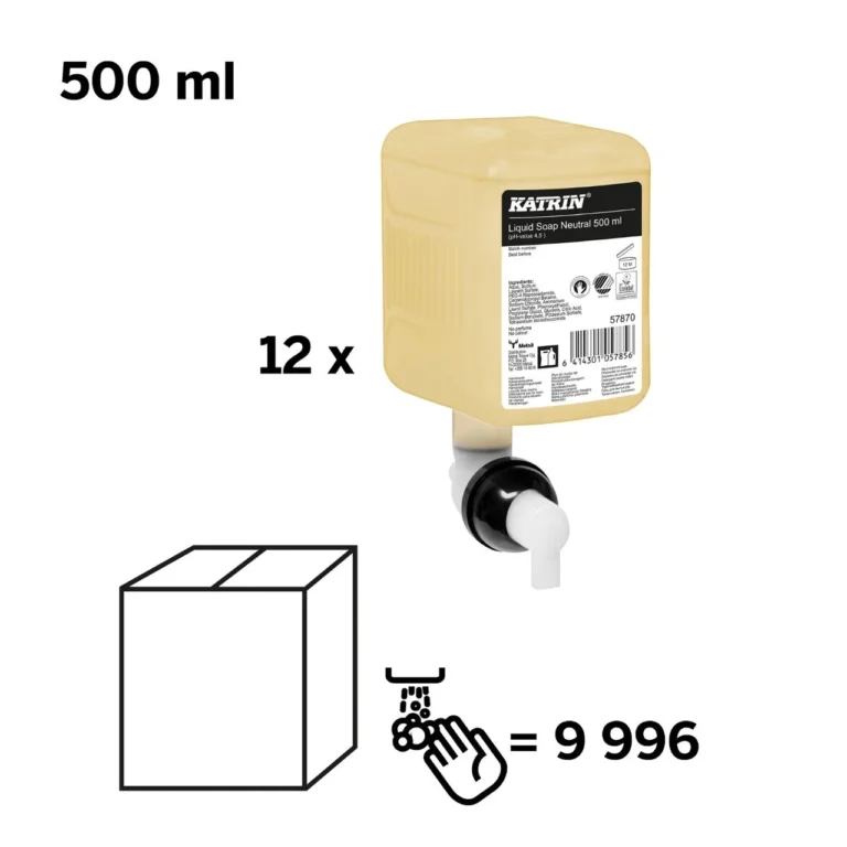 Håndsåpe KATRIN Clean flytende 0,5L - Bilde 3