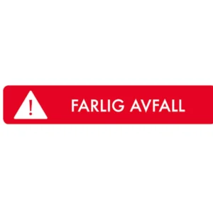 Kildesorteringsmagnet Farlig avfall16x3