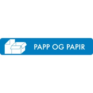 Kildesorteringsmagnet Papp og papir16x3