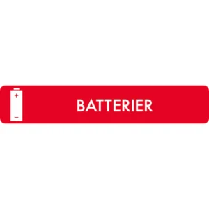 Kildesorteringsmagnet Batterier 16x3cm