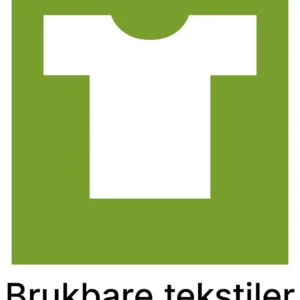 Kildesorteringsetikett Brukbar Tekstil
