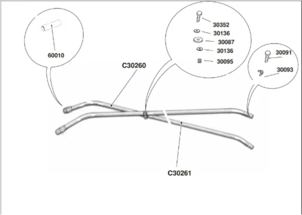 Moppestativ BASICLEAN saksemopp met 2x1m