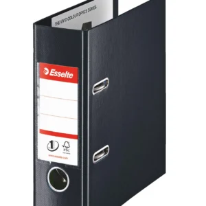 Brevordner ESSELTE No1 A5 75mm sk. Sort