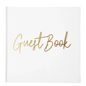 Gjestebok JOKER guestbook hvit/gull