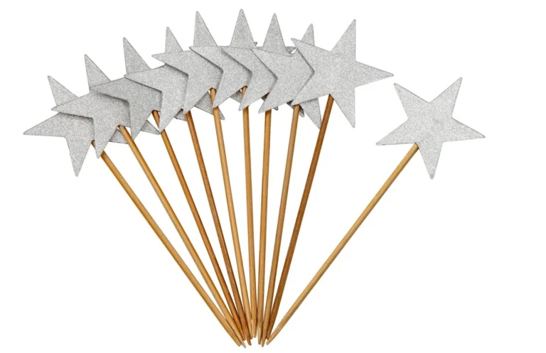 Dekor JOKER stjerne sølv (10)