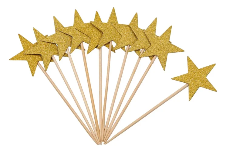 Dekor JOKER stjerne gull (10)