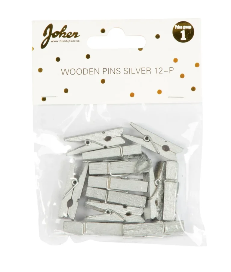 Dekor JOKER klesklyper sølv (12) - Bilde 2