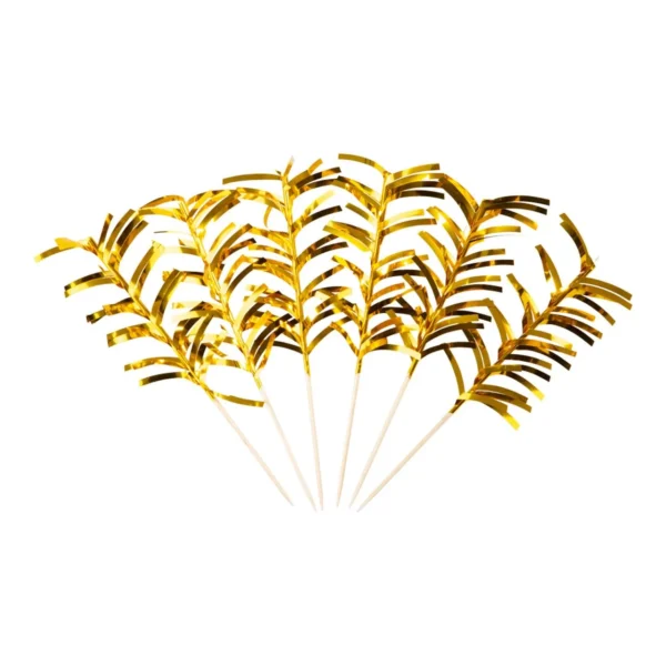 Dekor JOKER coctailsticks gull (20)