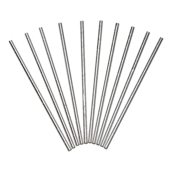 Sugerør JOKER papir sølv (24)