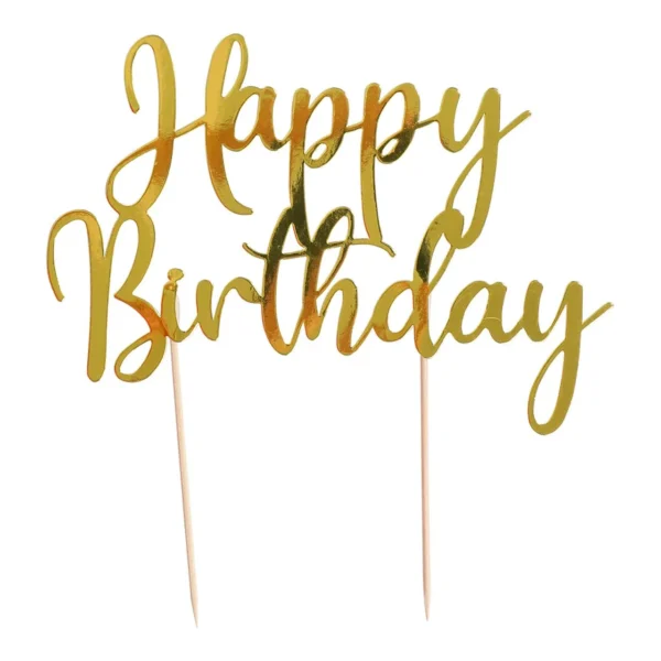 Kakepynt JOKER Happy Birthday gull