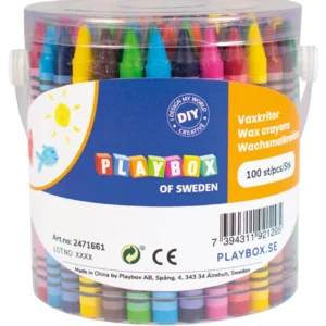 Fargestifter PLAYBOX i bøtte (100)