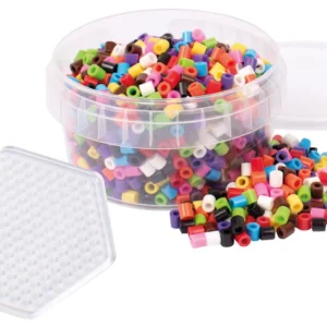 Perler PLAYBOX 10 farger m.plate (1000)