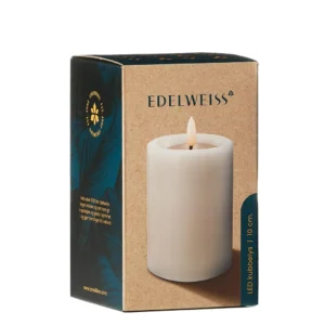 Kubbelys Edelweiss Led 7,5x10cm hvit