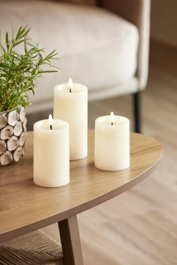 Kubbelys Edelweiss Led 7,5x12,5cm hvit