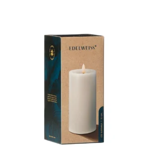Kubbelys Edelweiss Led 7,5x15cm hvit