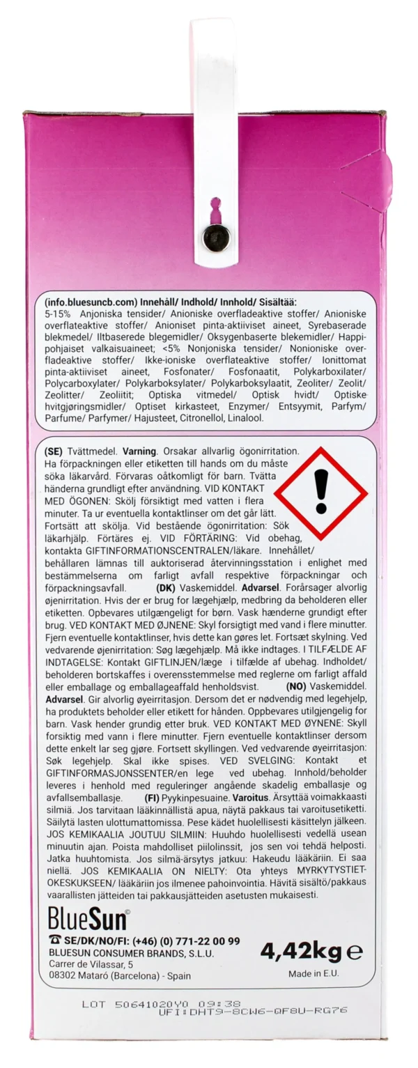 Tøyvask A+ Essential pulver 4,42kg